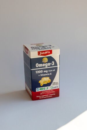 JUTAVIT Omega-3 žuvų taukai + vitaminas E 1200 mg