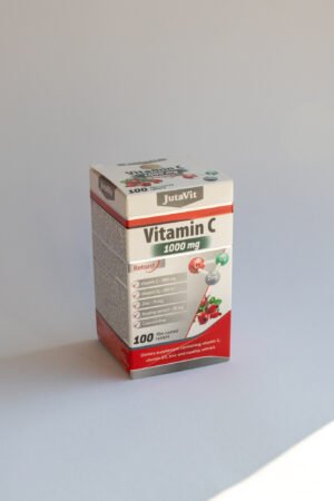 Maisto papildas JUTAVIT vitaminas C 1000 mg + erškėtrožės ekstraktas + Zn + D3, 45 tablečių