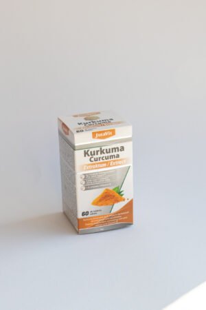 JutaVit ciberžolės ekstraktas (kurkuminas) + vitaminas E, 60 tablečių