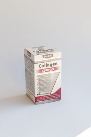 JutaVit kollagen komplex (Kolagenas, hialuronas, cinkas, B2, B3, C, biotinas), 60 tablečių