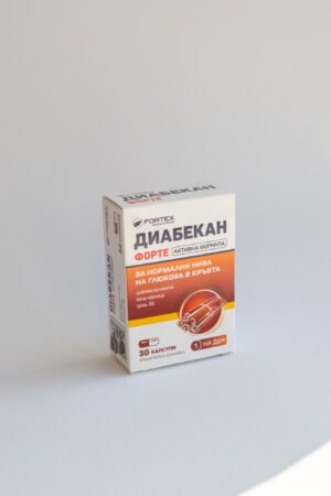 Diabekan Forte maisto papildai diabetui, 30 kapsulių
