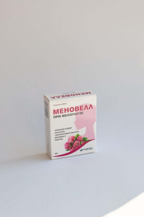 Menovell maisto papildai menopauzei, 30 kapsulių
