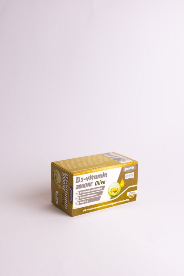 Maisto papildas JUTAVIT Vitaminas D3 Olive Extra Virgin, 100 kapsulių