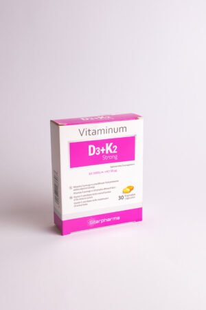 Maisto papildas Vitaminum D3+K2 strong, 30 kapsulių