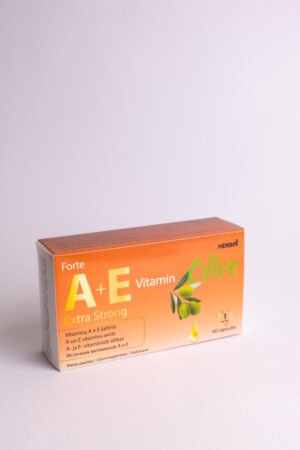 Vitaminai A+E OLIVE Forte Extra Strong maisto papildas, 60 kapsulių
