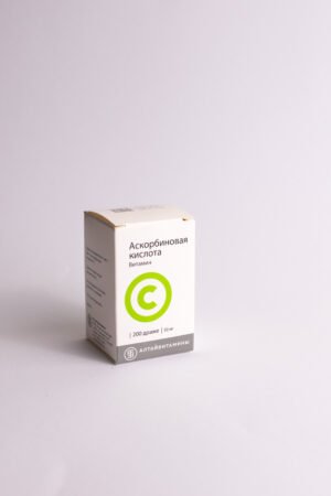 Maisto papildas askorbo rūgštis (vitaminas C), 200 dražečių