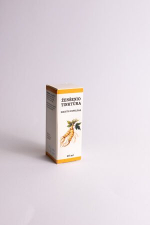 Ženšenio tinktūra organizmo stiprinimui, 25 ml