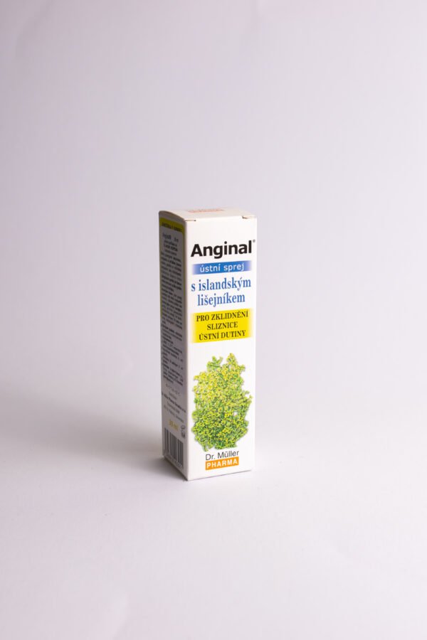Anginal gerklės purškalas su islandine kerpena, 30 ml