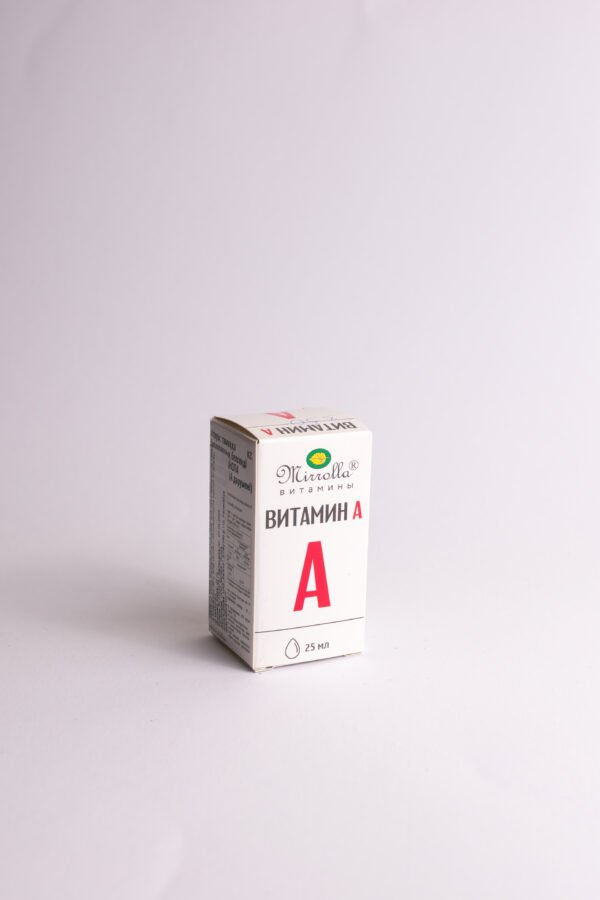 Maisto papildas vitaminas A Mirolla, 25 ml