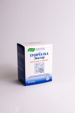 Organizmo valymui nuo parazitų EVALAR TROIČATKA, 90 kapsulių