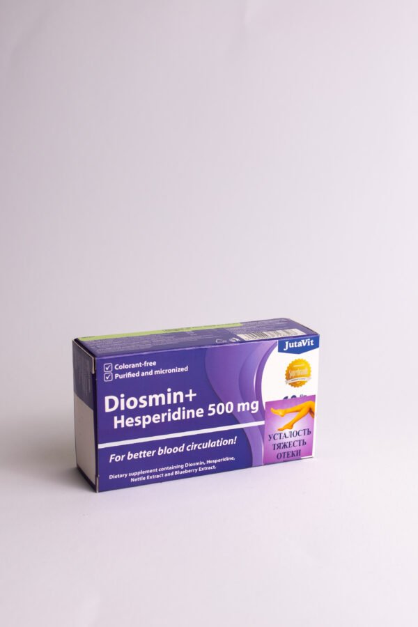 Diosmin + hesperidin 500 mg Jutavit, 30 tablečių