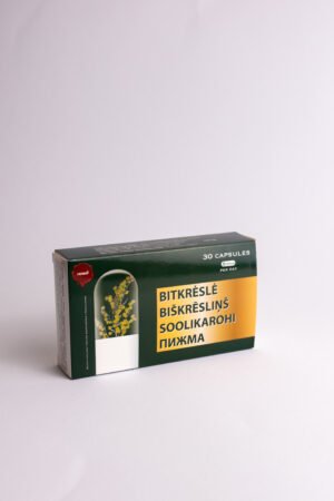 Herbin bitkrėslė pižma žarnyno parazitų naikinimui ir varymui, 30 kapsulių