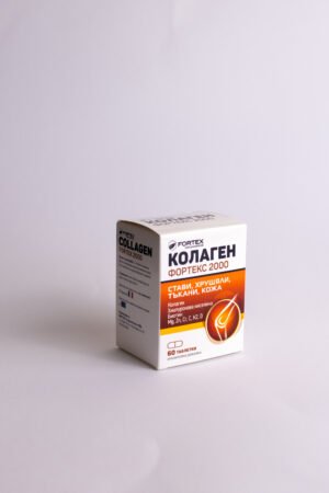 Kolagenas Fortex 2000 + vitaminas C + magnis+ hialuronas + biotinas, 60 tablečių