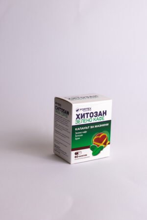 Chitozanas su žaliąja kava Fortex, 60 kapsulių