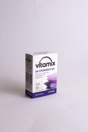 Vitamix ramus miegas, melatoninas, valerijonas, pasiflora, 30 kapsulių