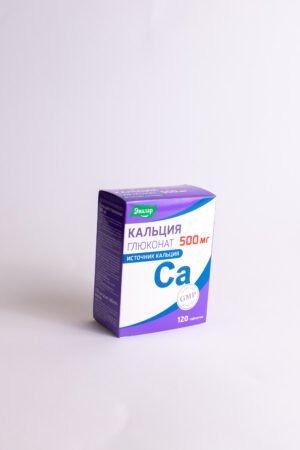 Kalcio gliukonatas 500 mg Evalar, 120 tablečių