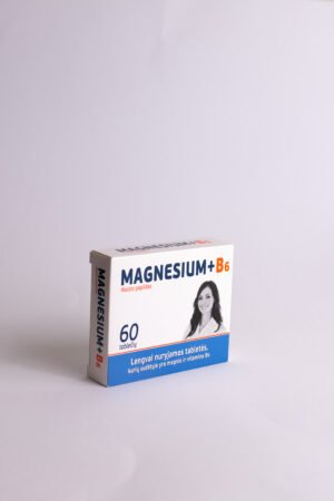 Magnis + vitaminas B6, 60 tablečių