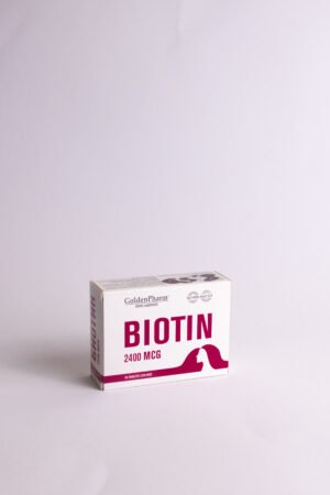 Maisto papildas odai, plaukams, nagams Golden Pharm Biotinas, 30 tablečių