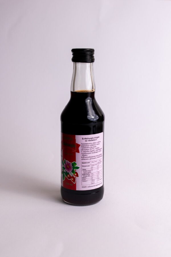 Erškėtuogių sirupas su vitaminu C, 250 ml - Image 2
