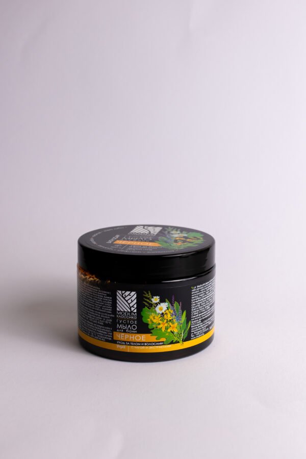 Tirštas juodasis vonios muilas Modum, 500 g - Image 2
