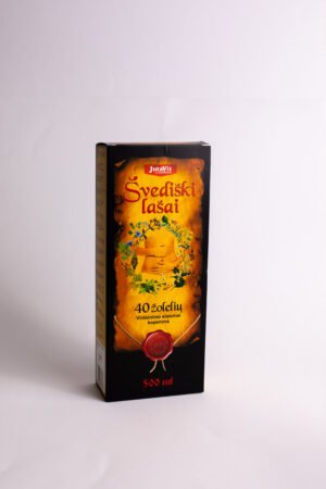 Švediški lašai su 40 žolelių ekstraktais virškinimui, žarnynui, kepenims, 500 ml