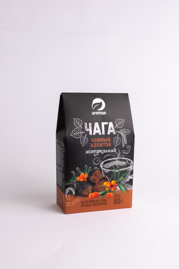 Žolelių arbata čaga su šaltalankių uogomis, 80 g