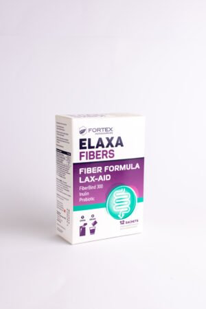 Fortex Elaxa fibers inulinas, skaidulos, probiotikai, 12 pakelių