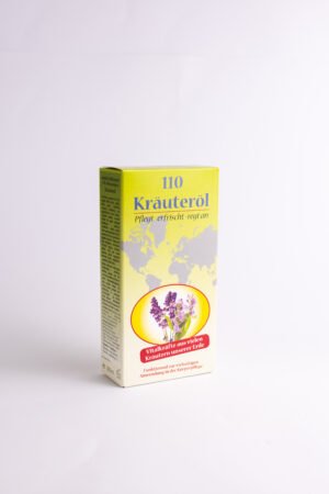 Kūno priežiūros aliejus iš žolelių Kräuteröl 110, 100 ml.