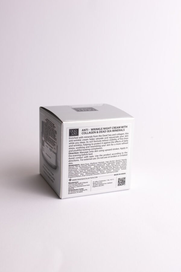 Kolageno naktinis kremas nuo raukšlių su Negyvosios jūros mineralais, 50 ml - Image 3